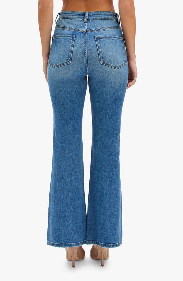 Bardot Ashlynn High Waist Bootcut Jeans, Alternate, color, Dark Denim