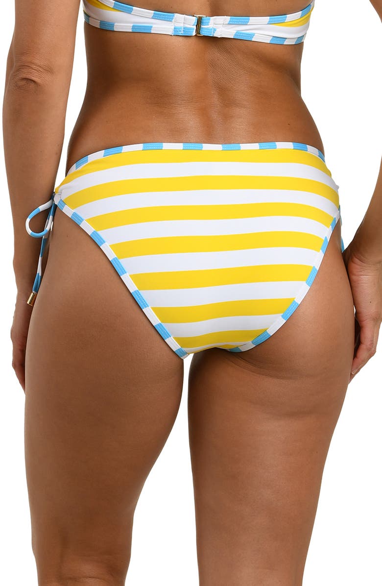 La Blanca Coastal Adjustable Loop Hipster Bikini Bottoms, Alternate, color, Soleil