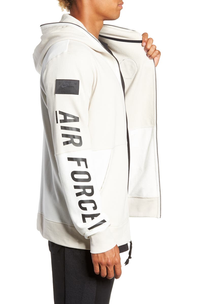 Nike Air Force One Zip Hoodie Jacket, Alternate, color,