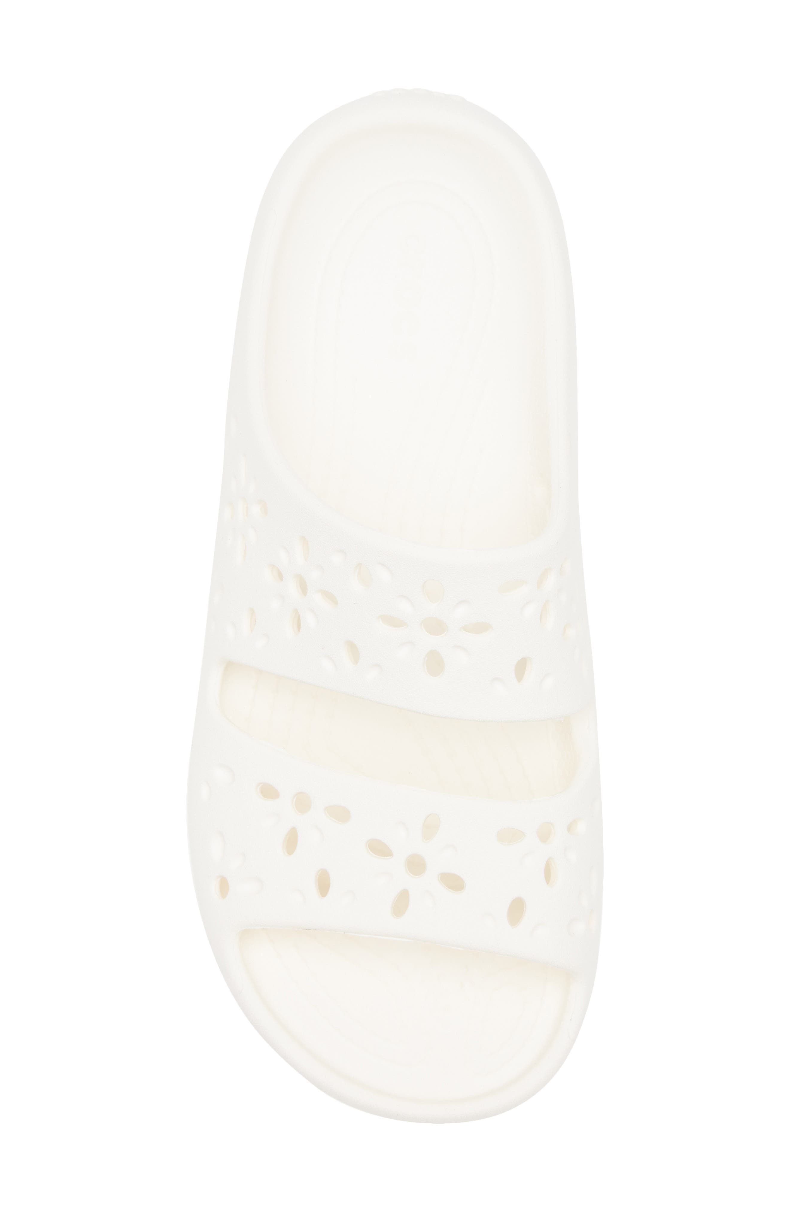 CROCS Classic Floral Cutout Slide Sandal, Alternate, color, 