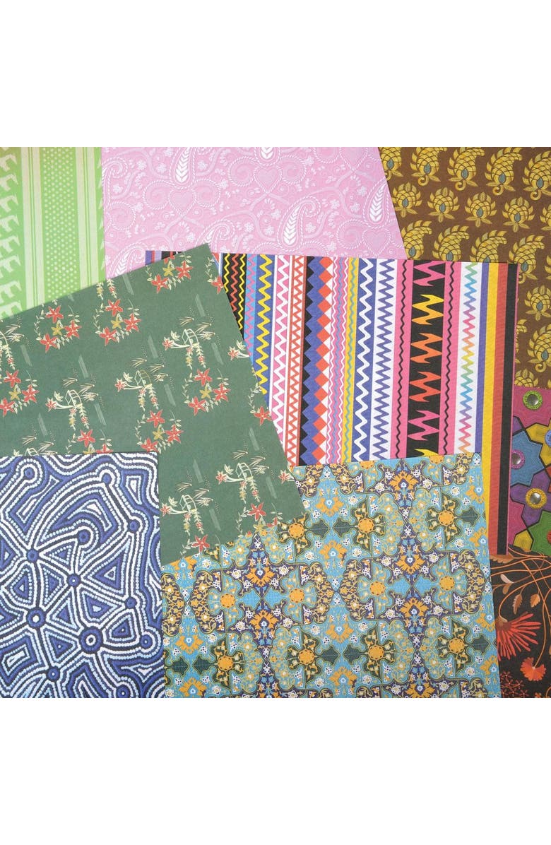 Roylco Around the World Textile Paper, Main, color, Multicolored
