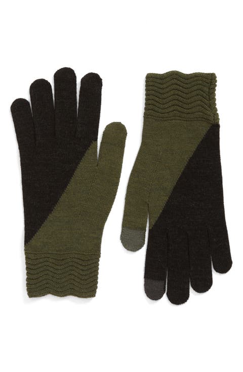 Tech Gallery Colorblock Wool Gloves