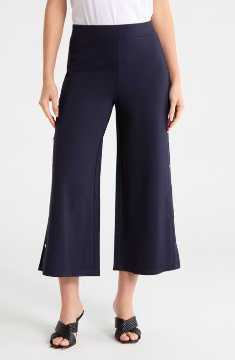 Side Snap Cropped Pants