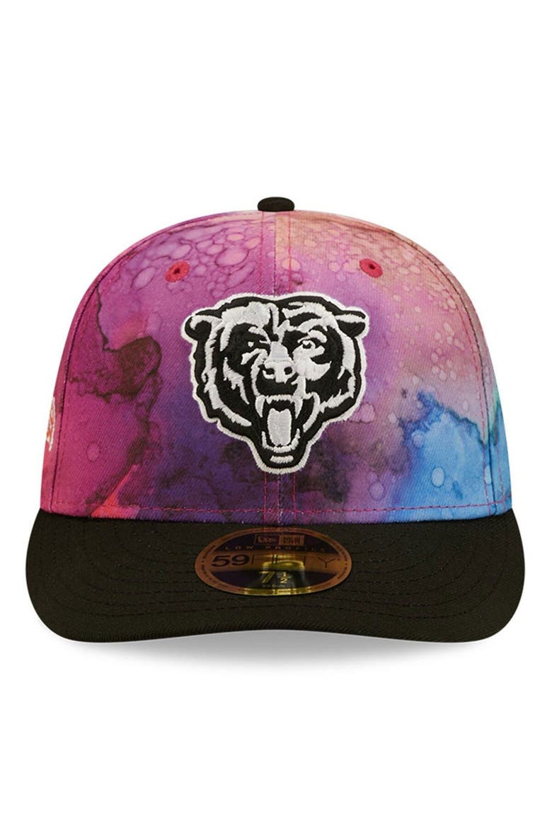 Men's New Era Pink/Black Chicago Bears 2022 NFL Crucial Catch Low Profile 59FIFTY Fitted Hat, Alternate, color, Pink