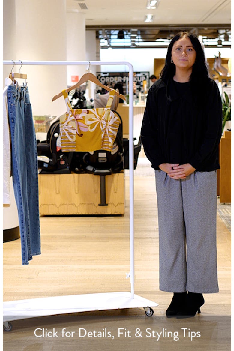 Loren Crop Linen Blend Top video