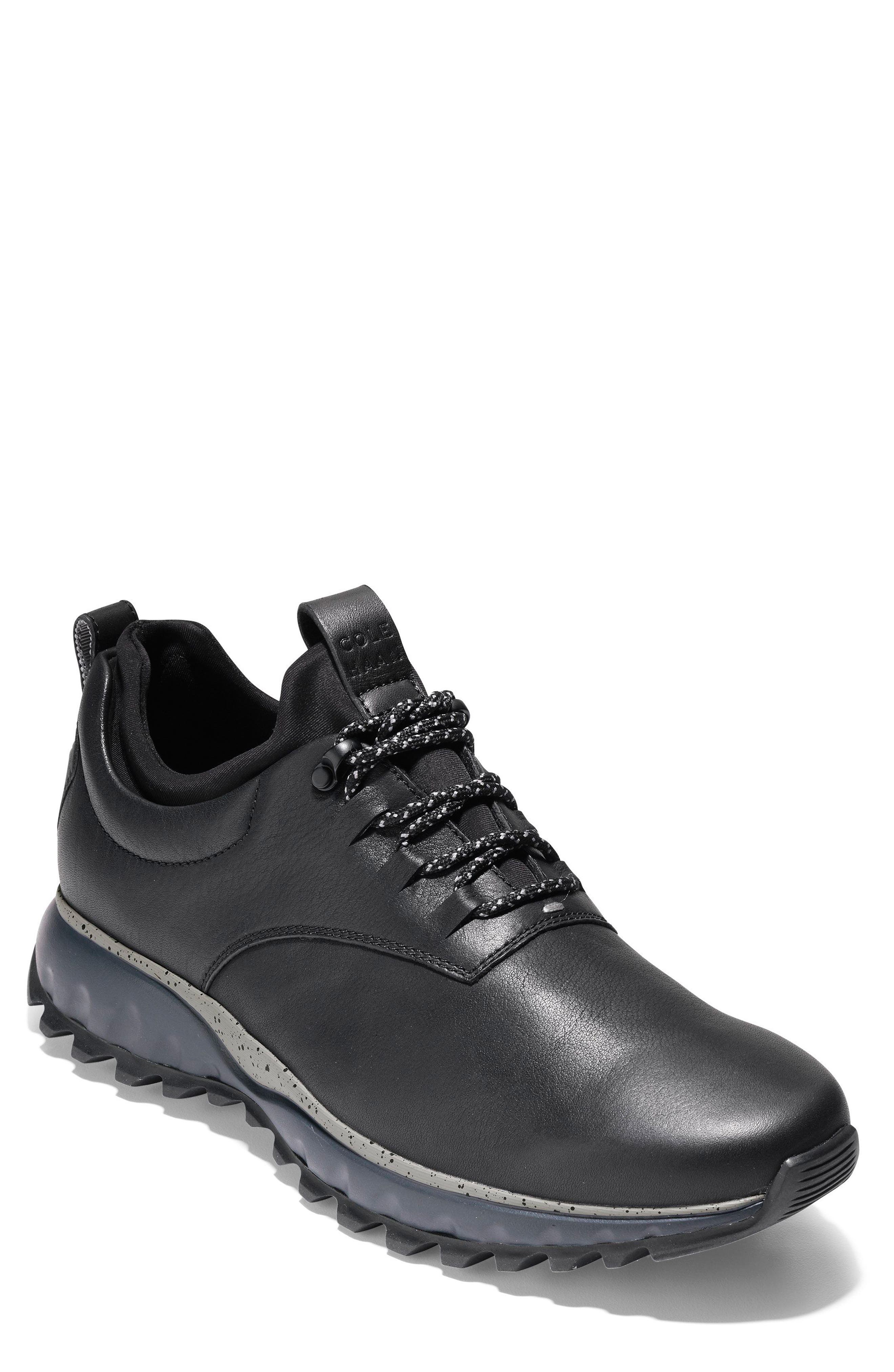 Cole Haan GrandExpløre All Terrain Waterproof Sneaker, Main, color, Black/ Ironstone Leather