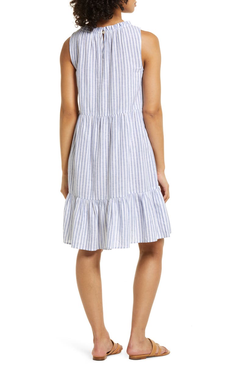 beachlunchlounge Saison Sleeveless Linen Blend Dress, Alternate, color,