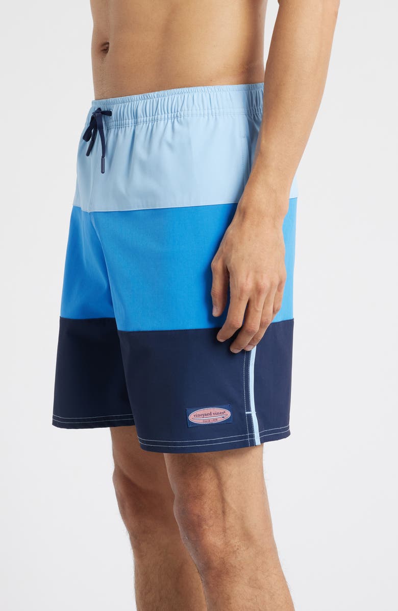vineyard vines Chappy Colorblock Swim Trunks, Alternate, color, 