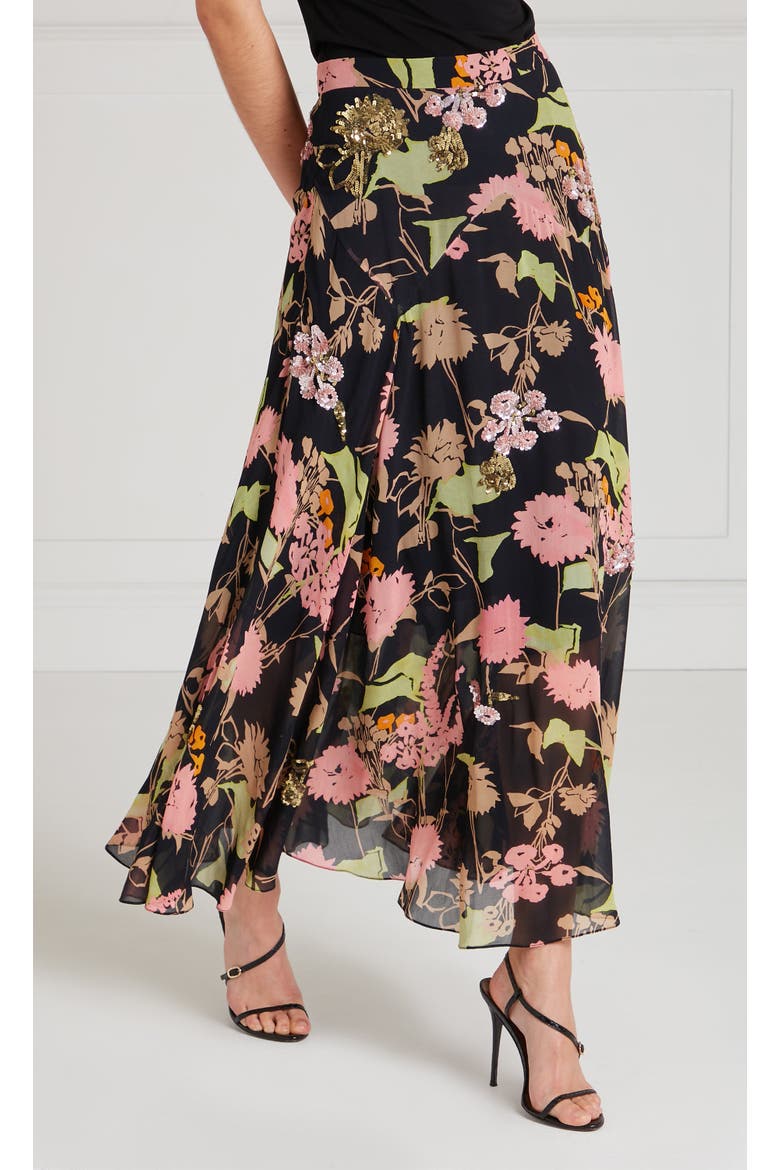 Maisie Skirt, Alternate, color, Black Mix
