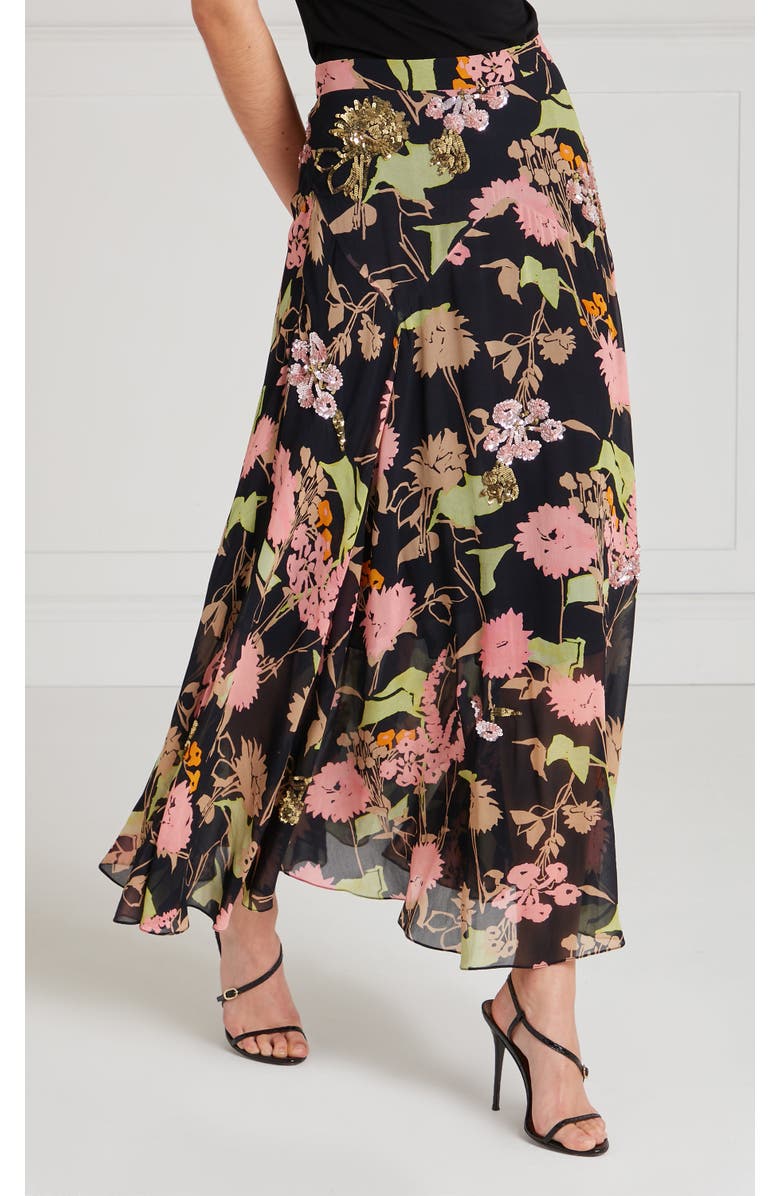 Temperley London Maisie Skirt, Alternate, color, Black Mix