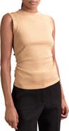 Reiss Trudy Ruched Rib Tank