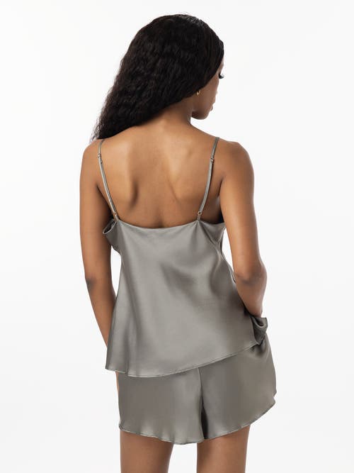 Silksilky Silk Spaghetti Strap Camisole Pajama Set