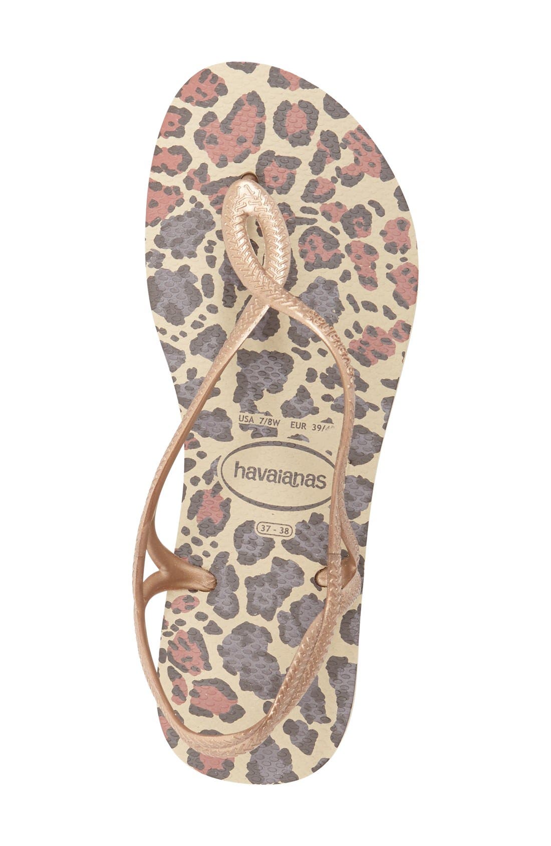 'Luna Animals' Sandal, Alternate, color, SAND GREY/ ROSE GOLD