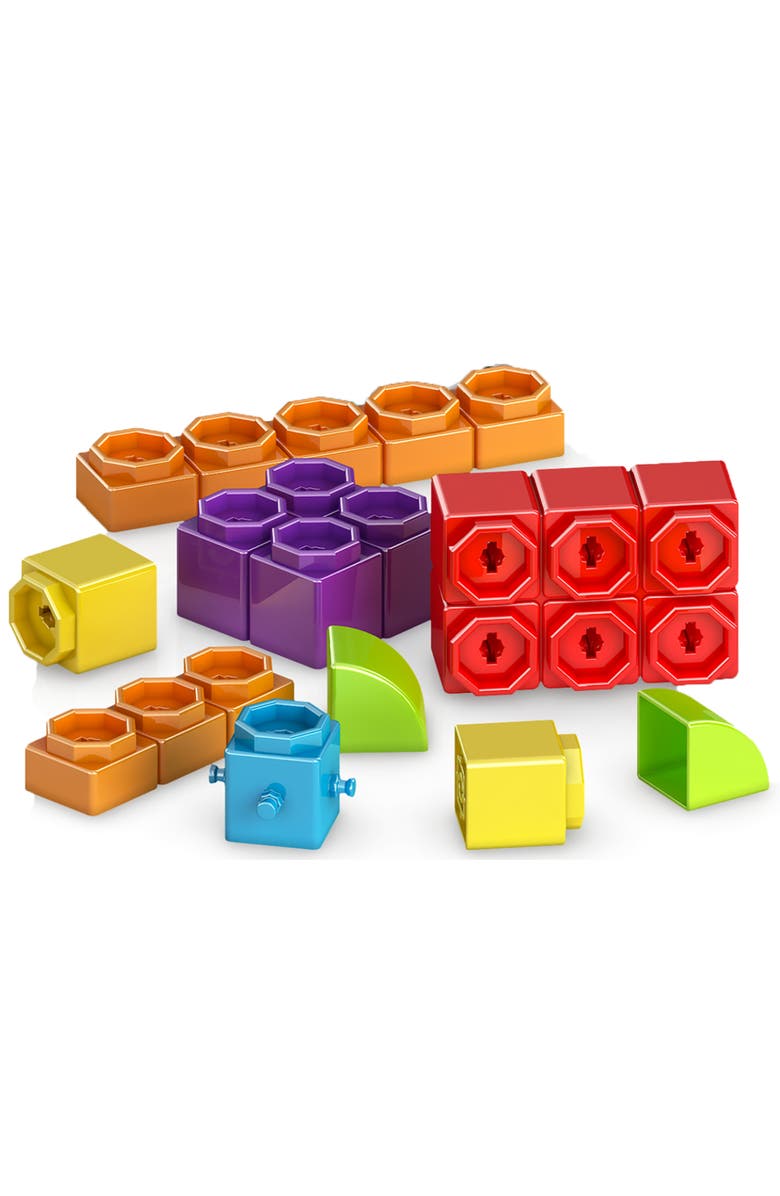 Engino Qboidz Baby My First Steps Medium 44 Piece Brick Set, Dualdimension, Alternate, color, Multicolored