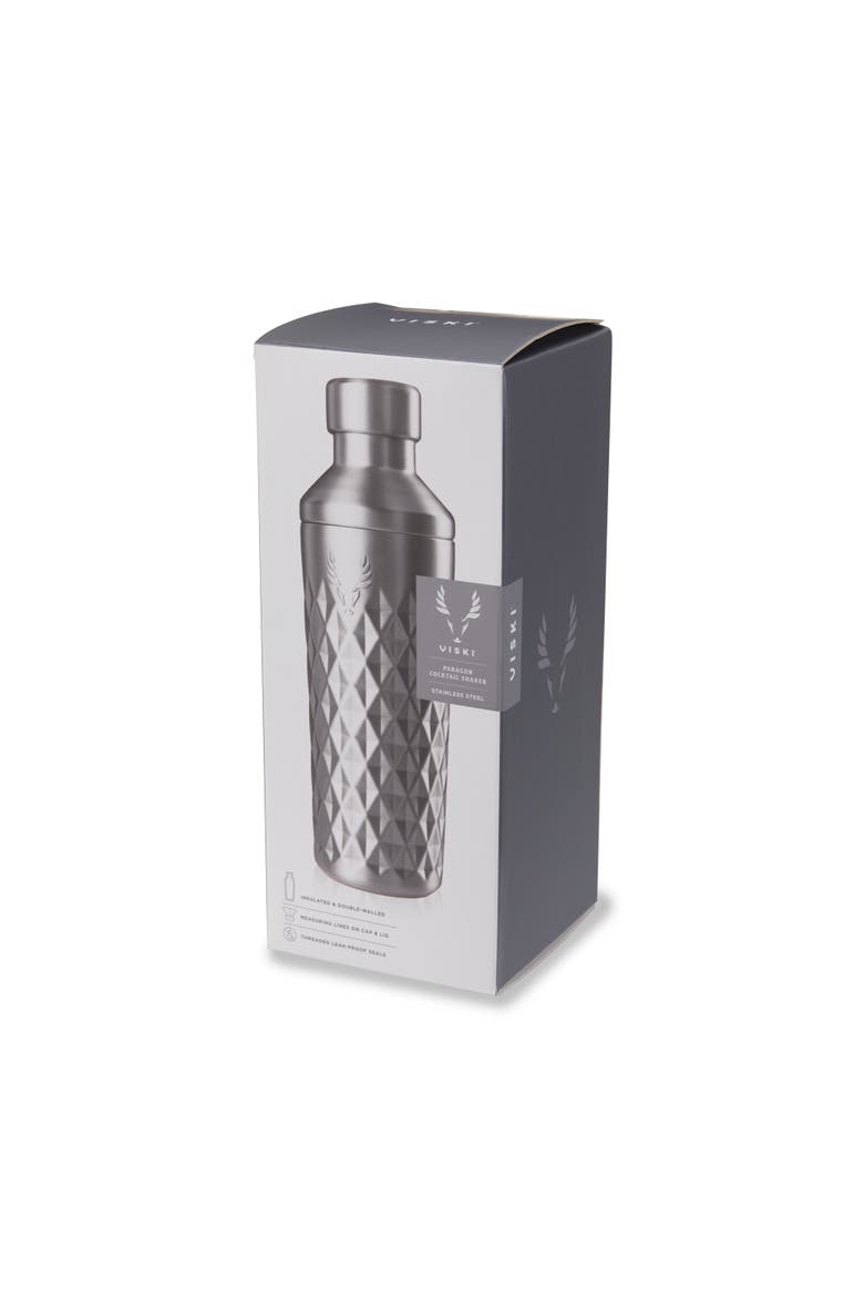 Paragon Stainless Steel Cocktail Shaker, Alternate, color, Platinum