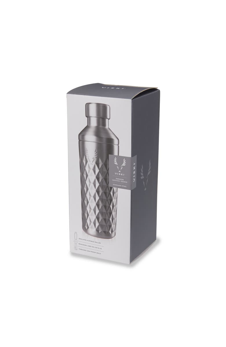 Viski Paragon Stainless Steel Cocktail Shaker, Alternate, color, Platinum