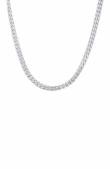 Men's Stainless Steel Flat Snake Chain Necklace