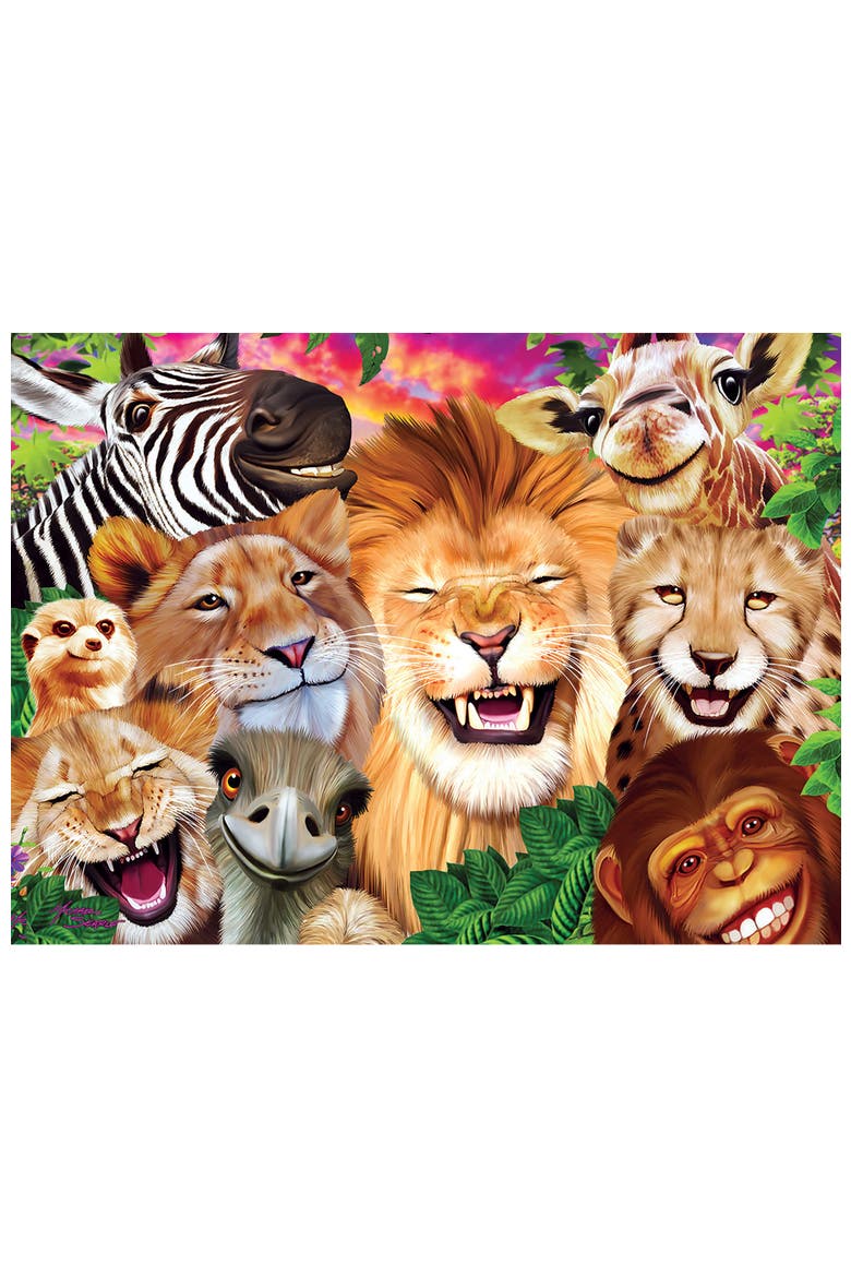 Safari Sillies 200 Piece Jigsaw Puzzle, Alternate, color, Multicolor