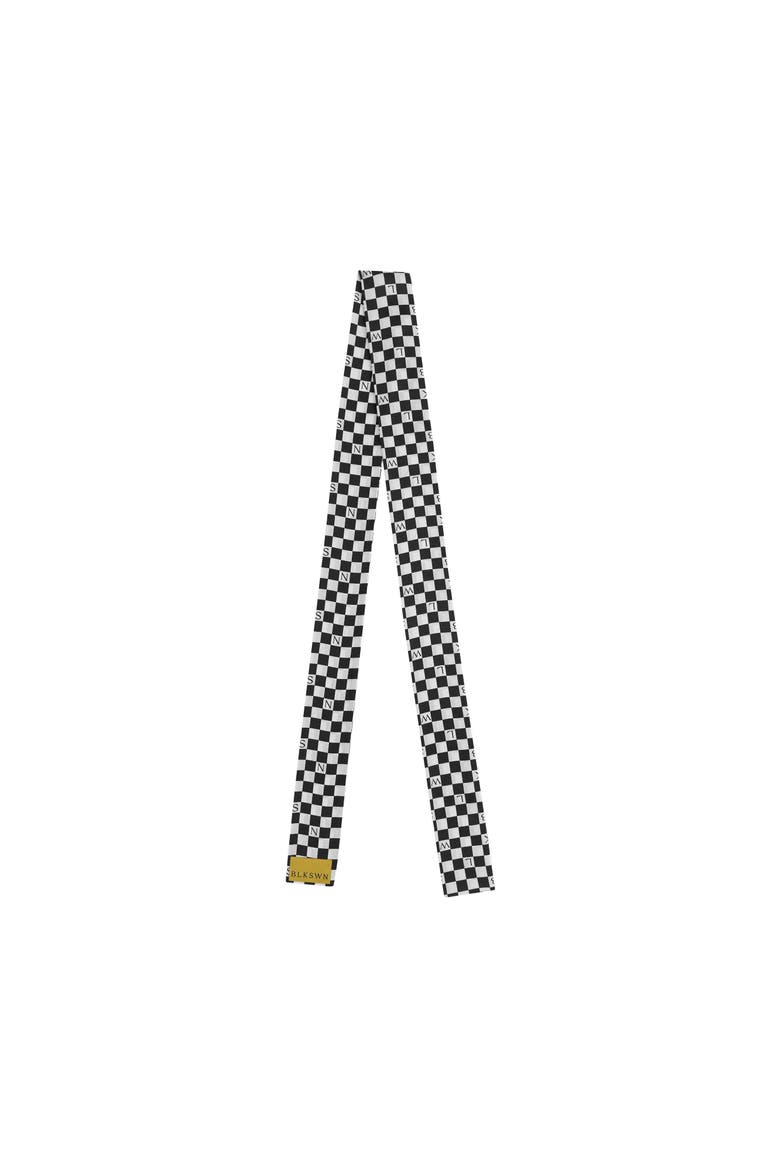 Silk Necktie, Main, color, Black & White