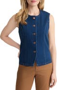 Jones New York Seam Denim Vest