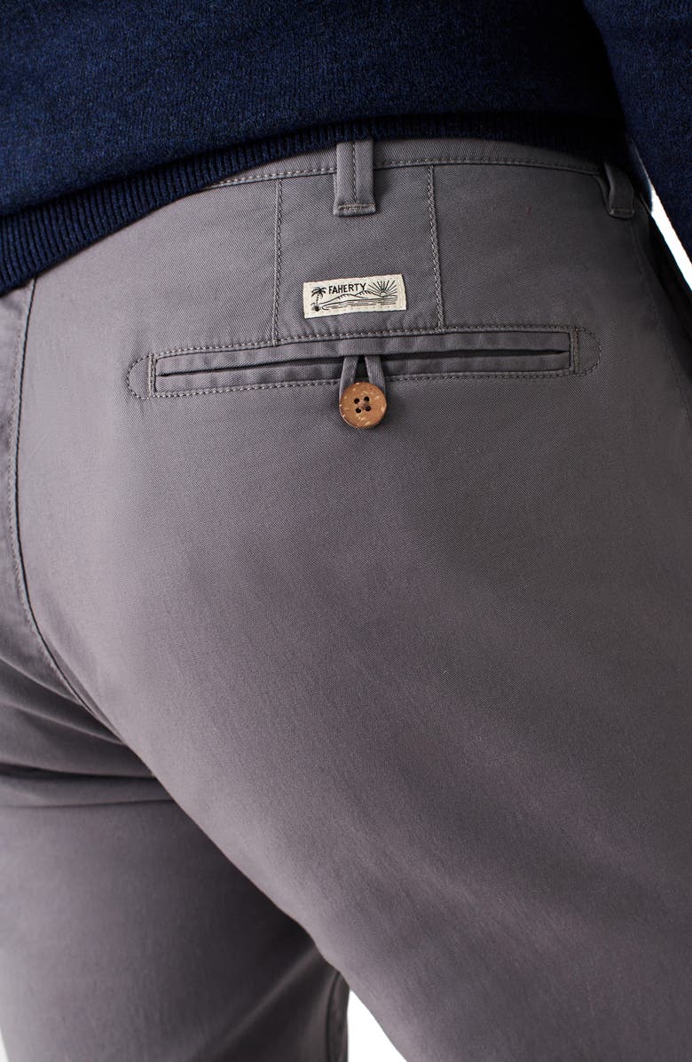 Faherty Island Life Flat Front Organic Cotton Blend Chinos, Alternate, color, 