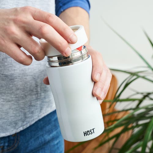 Host Stay-chill Slim Can Cooler In Pearl White