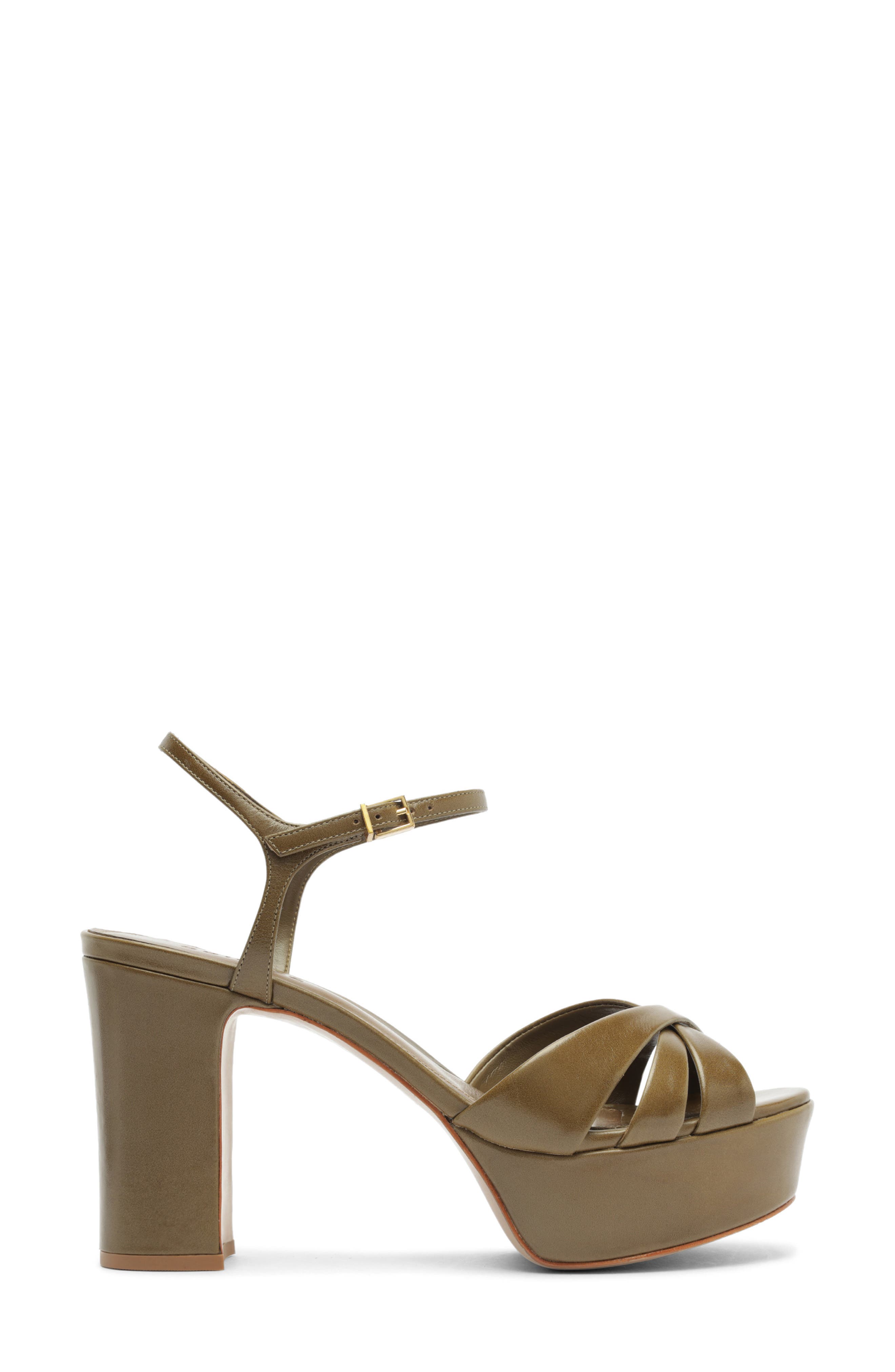 Keefa Platform Sandal, Alternate, color, DRIED OLIVE