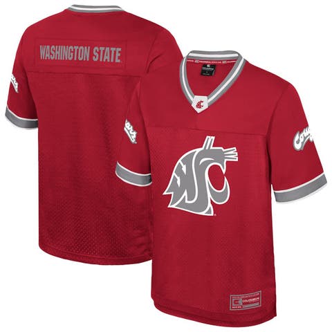 Men's Colosseum  Crimson Washington State Cougars Nothing But The Hits Football Jersey