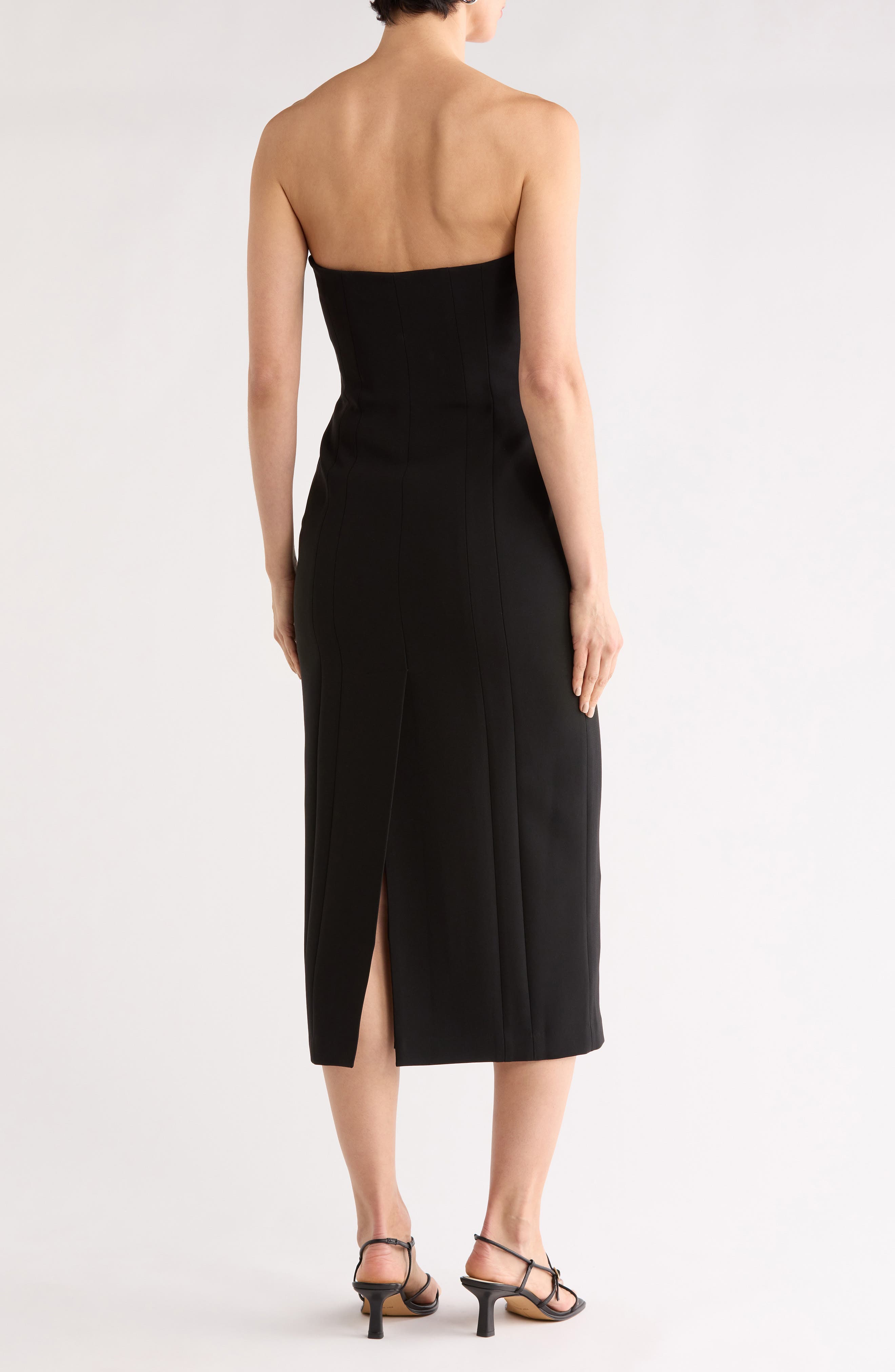 Elizabeth Strapless Midi Dress - image 2