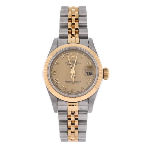 Oyster Perpetual Datejust Automatic Watch Stainless Steel and Yellow Gold 26