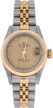 Pre-Owned Rolex Oyster Perpetual Datejust Automatic Watch Stainless Steel and Yellow Gold 26