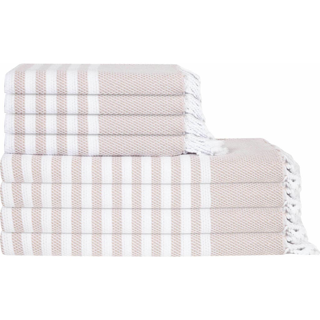Olive And Linen Olive & Linen Eversoft Turkish Towel Bundle In Sand