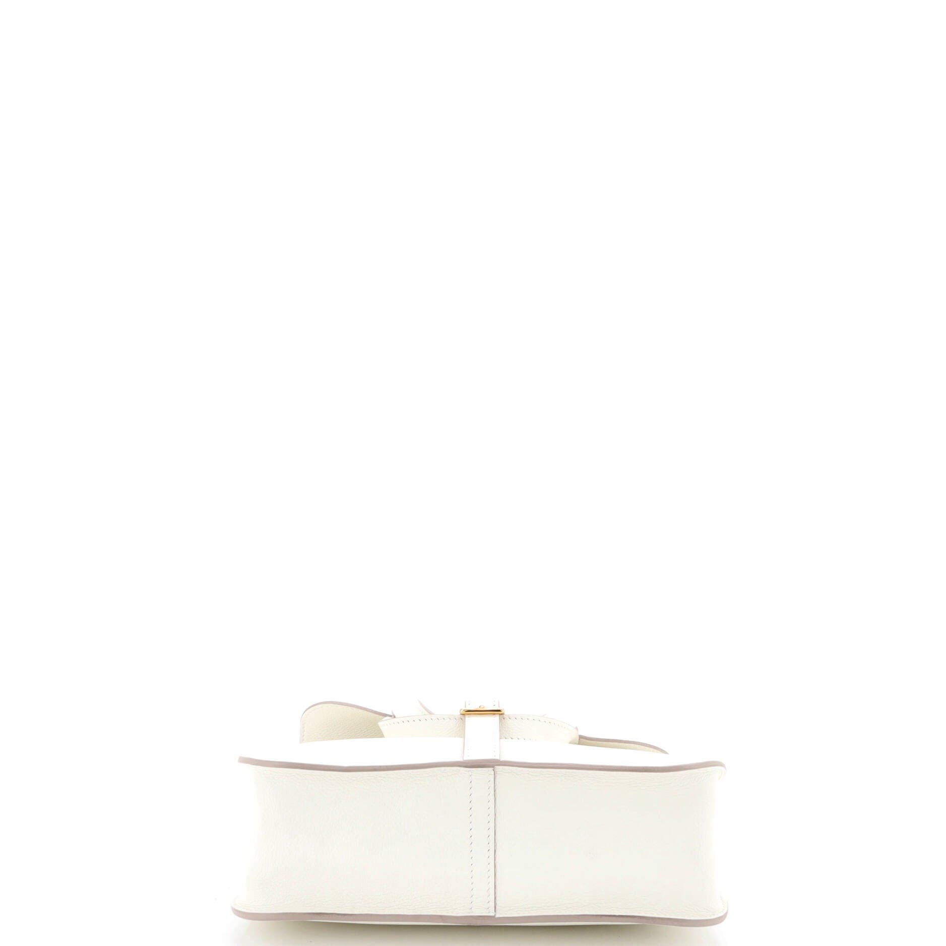 Pre-Owned Hermes Halzan Bag Evercolor 25, Alternate, color, Craie