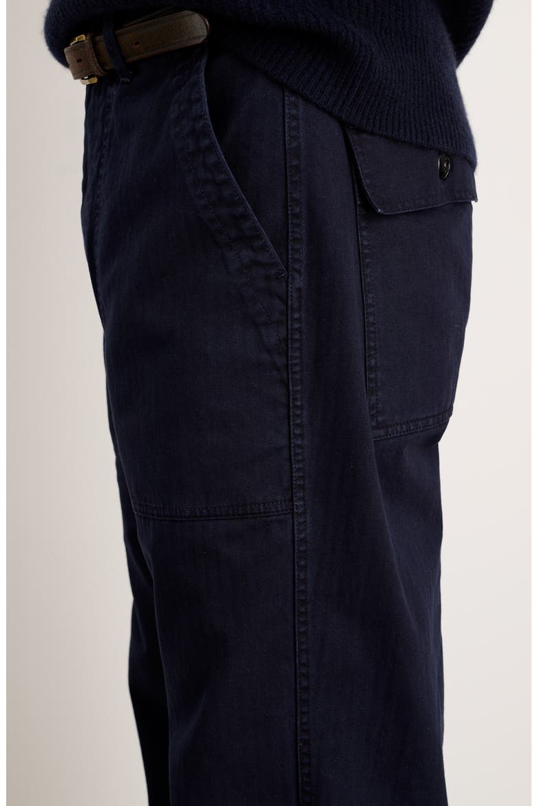 Cotton Herringbone Field Pants, Alternate, color, NAVY
