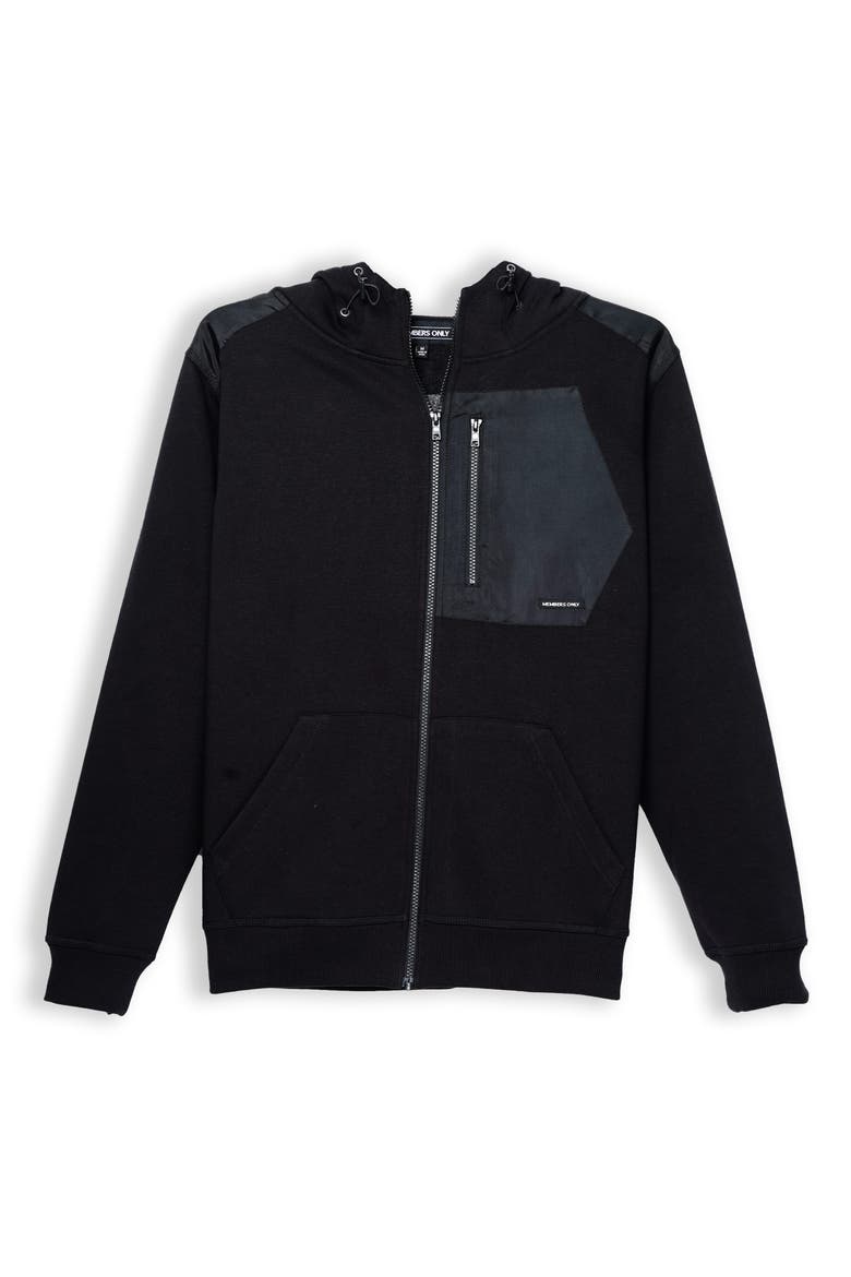 Austin Zip-Up Hoodie, Alternate, color, Black