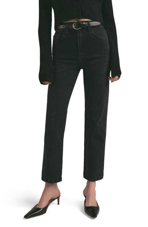 The Morgan Shortie High Waist Straight Leg Jeans (Boulder) (Petite)