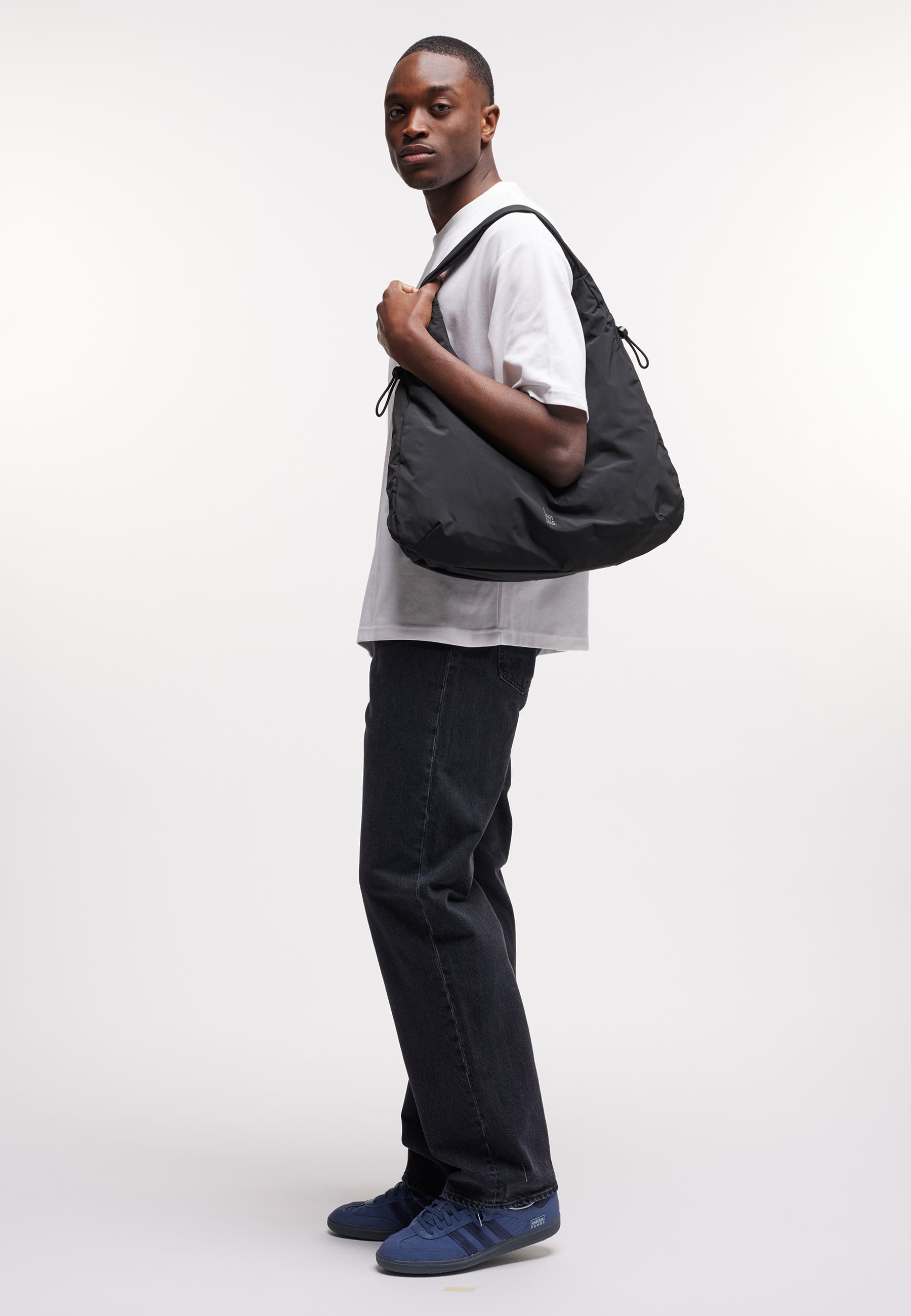 GOT BAG Mellow Bag Recycled Nylon Slouchy Hobo, Alternate, color, Black