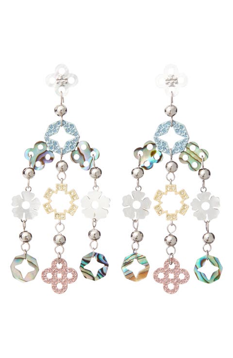 Forget Me Not Chandelier Earrings