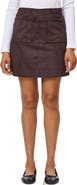 Scotch & Soda A-Line Faux Suede Miniskirt