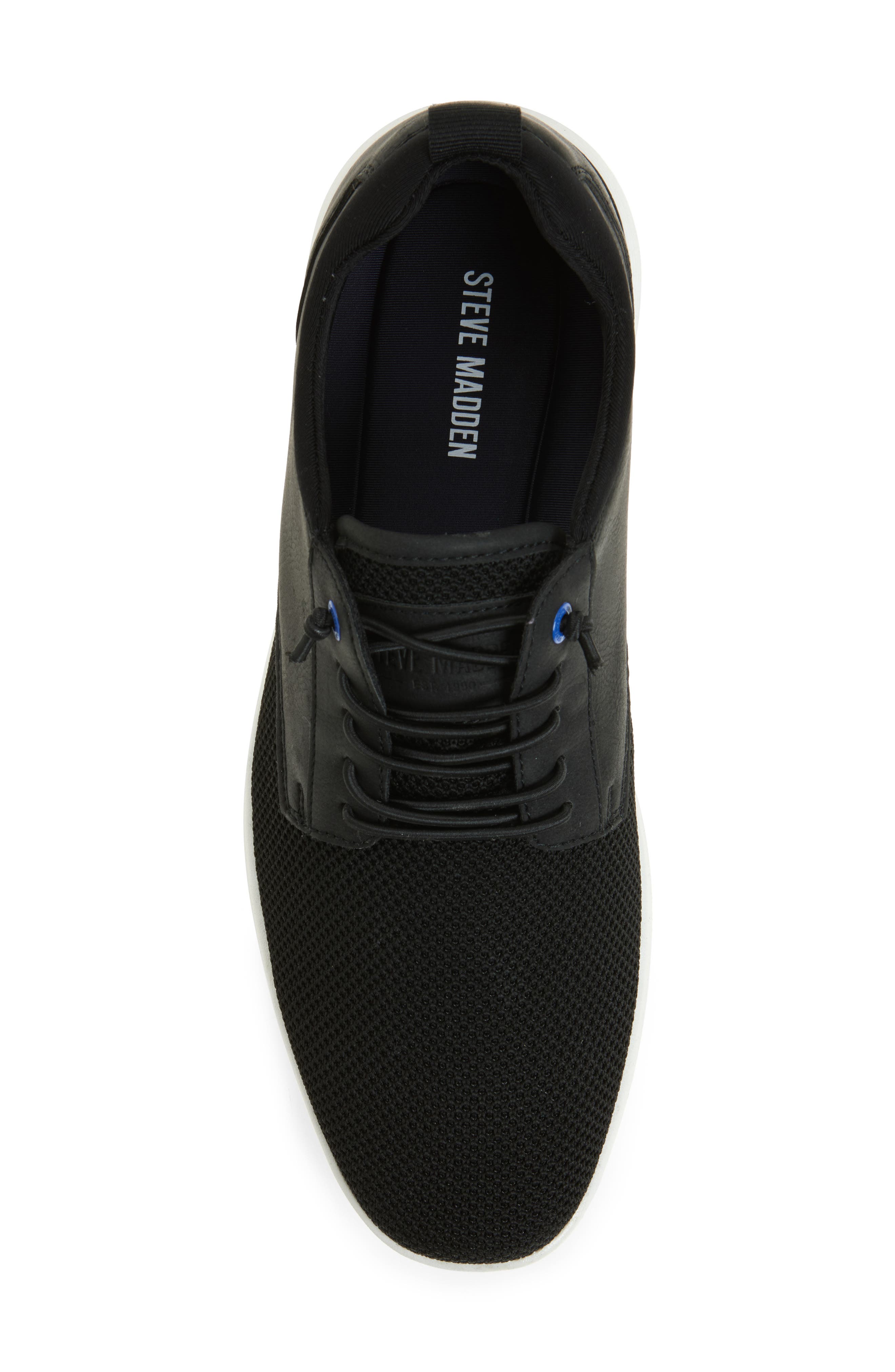 Steve Madden Victor Knit Derby, Alternate, color, Black