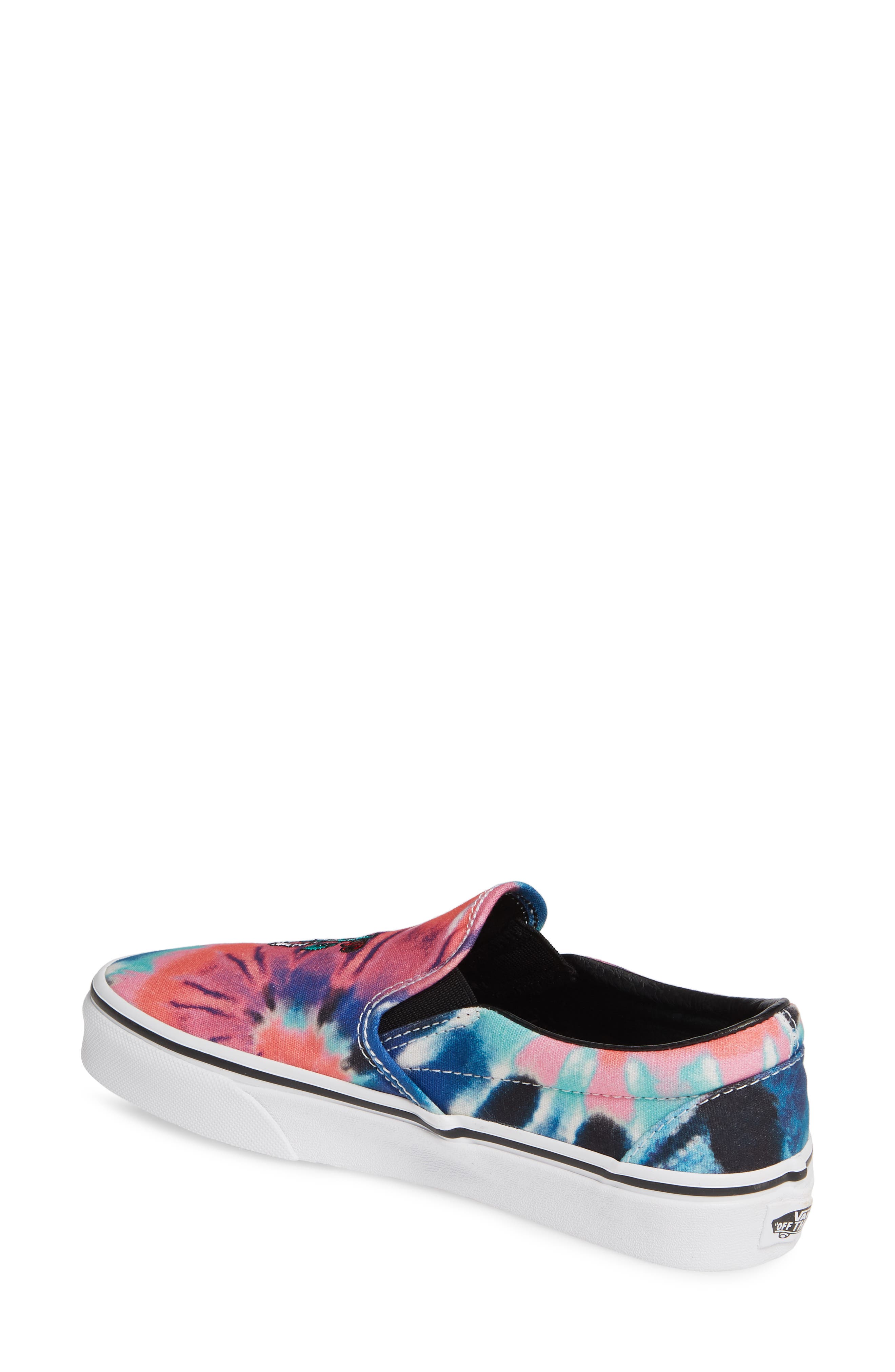 Classic Slip-On Sneaker, Alternate, color, TIE DYE MULTI/ TRUE WHITE