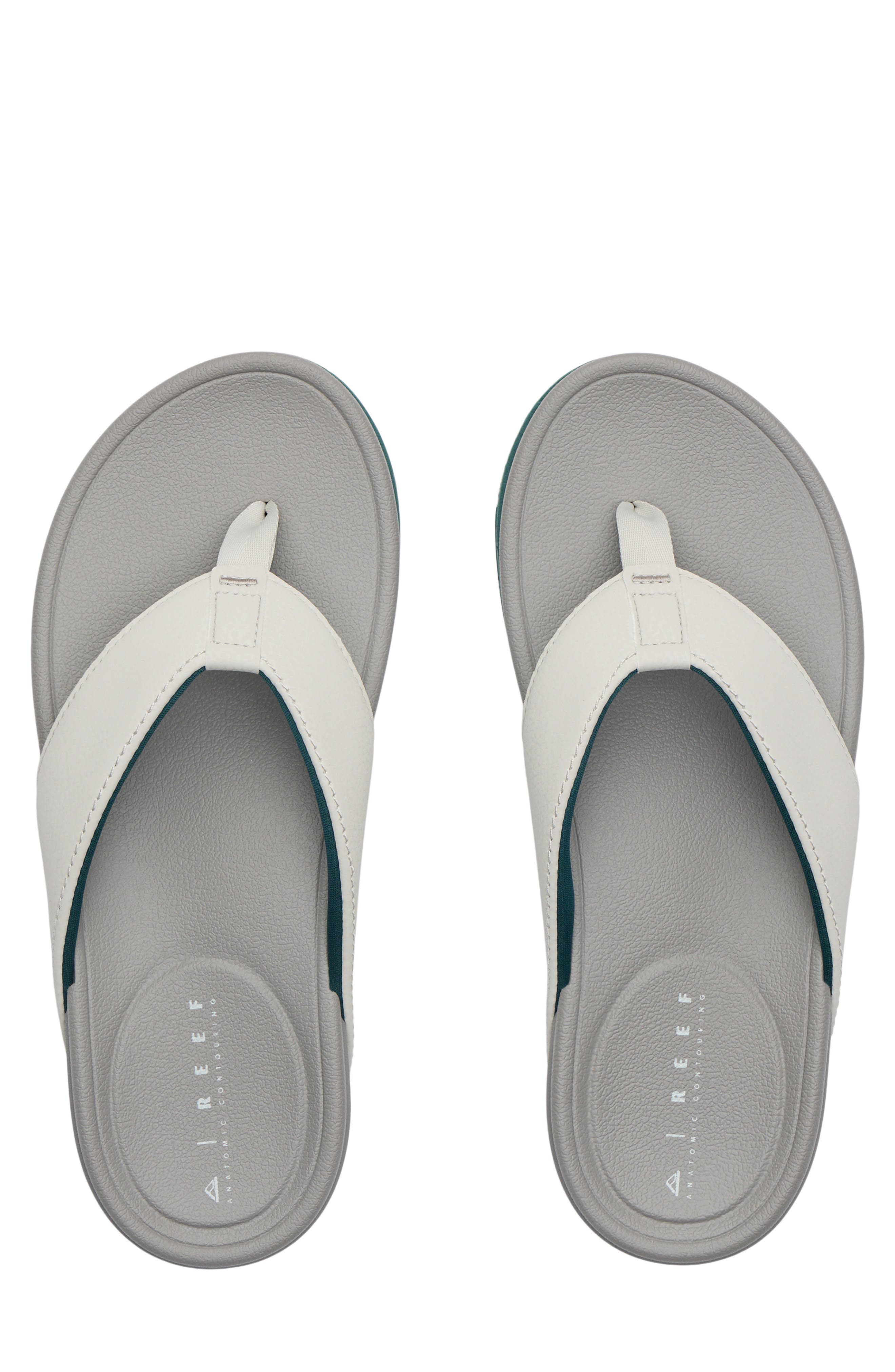 Reef Cushion Bonzer Flip Flop, Alternate, color, Grey/ Forest