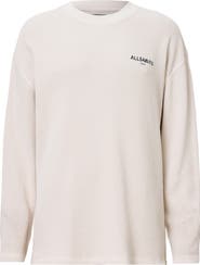 AllSaints Sect Waffle Knit Sweatshirt