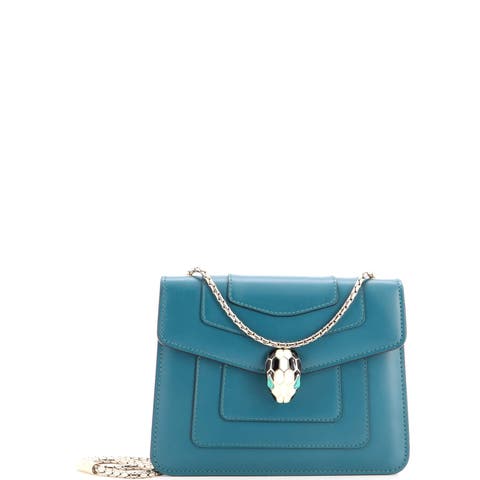Serpenti Forever Square Shoulder Bag Leather Small