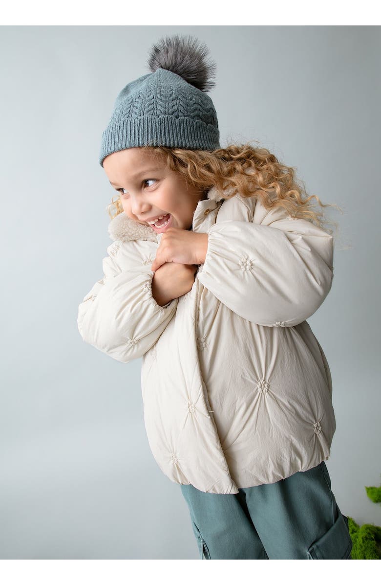 Mayoral Puffer Jacket, Alternate, color, Cream