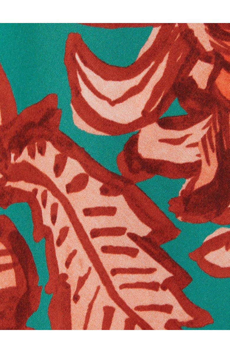 La DoubleJ Keyhole Dress Anemone Ghirlanda Green, Alternate, color, Anemone Ghirlanda Green