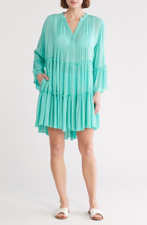 A-Line Tiered Mini Dress