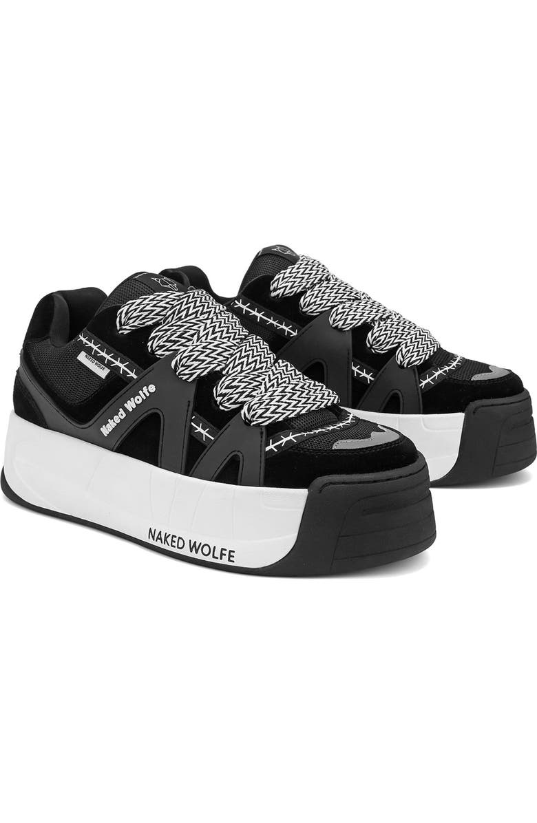 Naked Wolfe Slide Sneaker, Main, color, Black