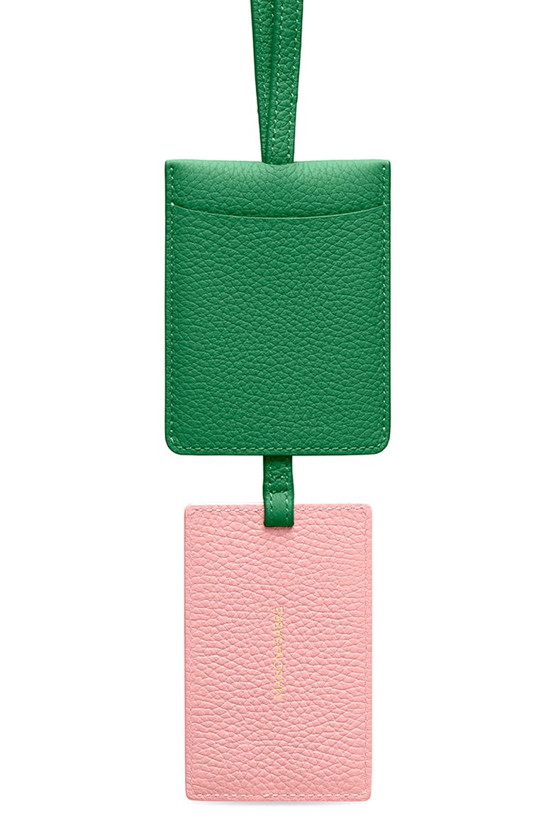 Leather ID Lanyard, Alternate, color, Emerald Lily