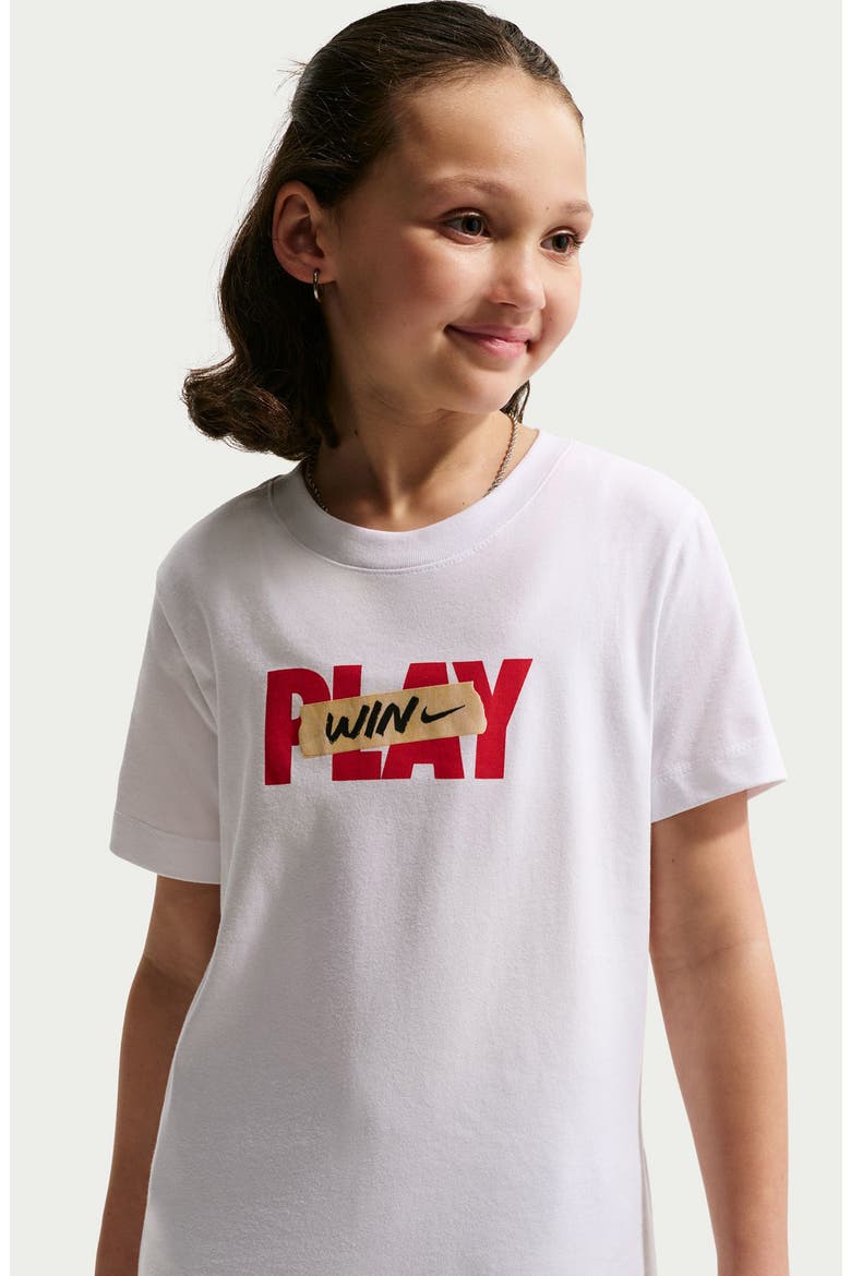 Kids' Play Graphic T-Shirt, Alternate, color, WHITE